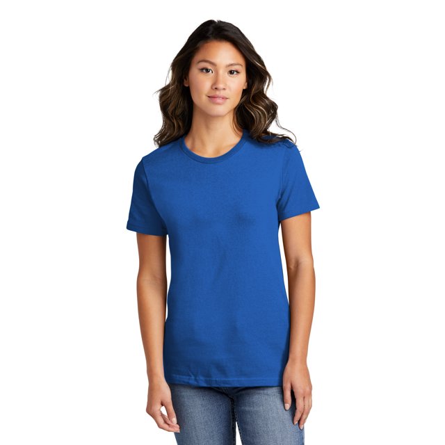 DESCATALOGADO Port & Company - Camiseta de mujer Ring Spun Cotton L Royal Puerto & Compa??a LPC150