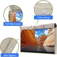 thumbnail image 5 of KANCOKIT Outdoor TV Cover 50inch, 600D Weatherproof Outside Television Protector for Outside Flat Screen TVs LED LCD OLED TV, Beige, 5 of 7