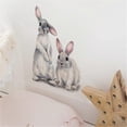 thumbnail image 5 of Calcomanías de pared con diseño de conejo, para dormitorio, sala de estar, TV, puerta, murales decorativos., 5 of 5
