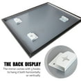 thumbnail image 5 of PS Beveled Frame Hanging Mirror Wall Mirror Bathroom Mirror Vanity Mirror for Bathroom Living Room Black 39.5" x 30", 5 of 7