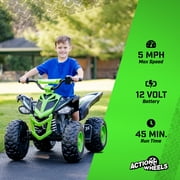 Yamaha Raptor 12V ATV Ride-on, Ages 3+, Speeds Up to 5 MPH, Includes Battery and Charger