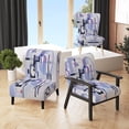 thumbnail image 1 of Designart "Dynamic Rhythm Purple Suprematism II" Chaise d'Appoint Abstraite Violette - Fauteuil Moderne pour Salon, 1 of 7