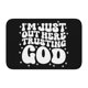 thumbnail image 1 of Estoy aquí afuera confiando en Dios 1 alfombra de baño súper suave antideslizante para baño, cocina, dormitorio, hogar, alfombra de piso, 15,75 x 23,62 pulgadas, 1 of 6