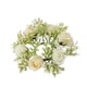 thumbnail image 3 of Anillo de vela con flores artificiales, hojas , corona de velas, adorno para centro de mesa, decoración para comedor, boda, fiesta Champán, 3 of 9