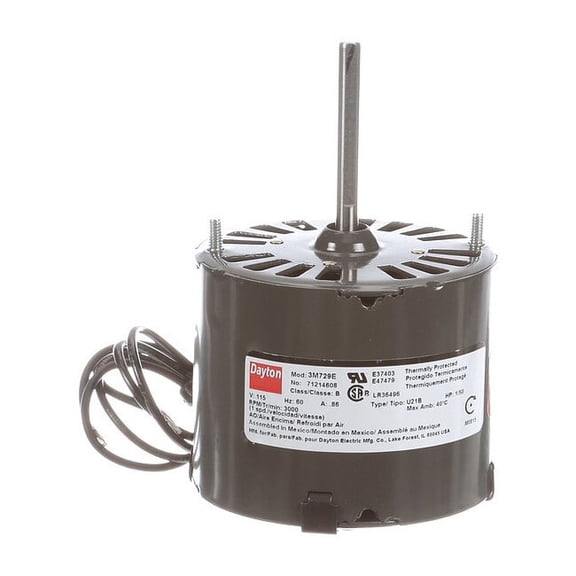 Dayton HVAC Motor,1/50 HP,3000 rpm,115V,3.3 71214608M
