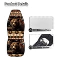 thumbnail image 5 of Yuyamidu Bear Car Seat Covers Full Set of 2 Southwest Aztec Vehicle Front Seats Covers Stretchy Washable Car Accessories Bucket Seat Cover, 5 of 7