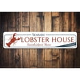 thumbnail image 2 of Seaside Lobster House Sign, World Famous Lobster Chowder Sign, Custom Beach House Location Aluminum Decor - 4x18 inches, 2 of 4