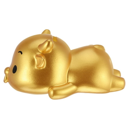 

Ox Shape Piggy Bank Desktop Cow Adornment Cartoon Saving Pot Ornament for Home