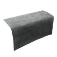 thumbnail image 2 of Sofa Armrest Organizer Pouch, Chenille Non-Slip Couch Arm Cover with Side Pockets, Universal Hanging Storage Bag, Dustproof 43x24 Inch (Black Grey) (3 Pockets), 2 of 9