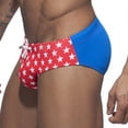 thumbnail image 3 of Wo-Fusoul Swimming Trunks for Men Low Waist Drawstring High Vent Quick Dry Underpants Black, 3 of 3