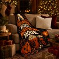 thumbnail image 3 of autumn celebration Movie Marathon Night Haunted House Scene Carved, Warm Flannel Blanket for Living Room and Reading Nook, Festive autumn celebration Scene, Art Lovers autumn celebration Gift, 3 of 7