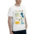thumbnail image 2 of Bingfone Childish Dinosaur Men'S Loose Fit Short-Sleeve Pocket T-Shirt, 2 of 7