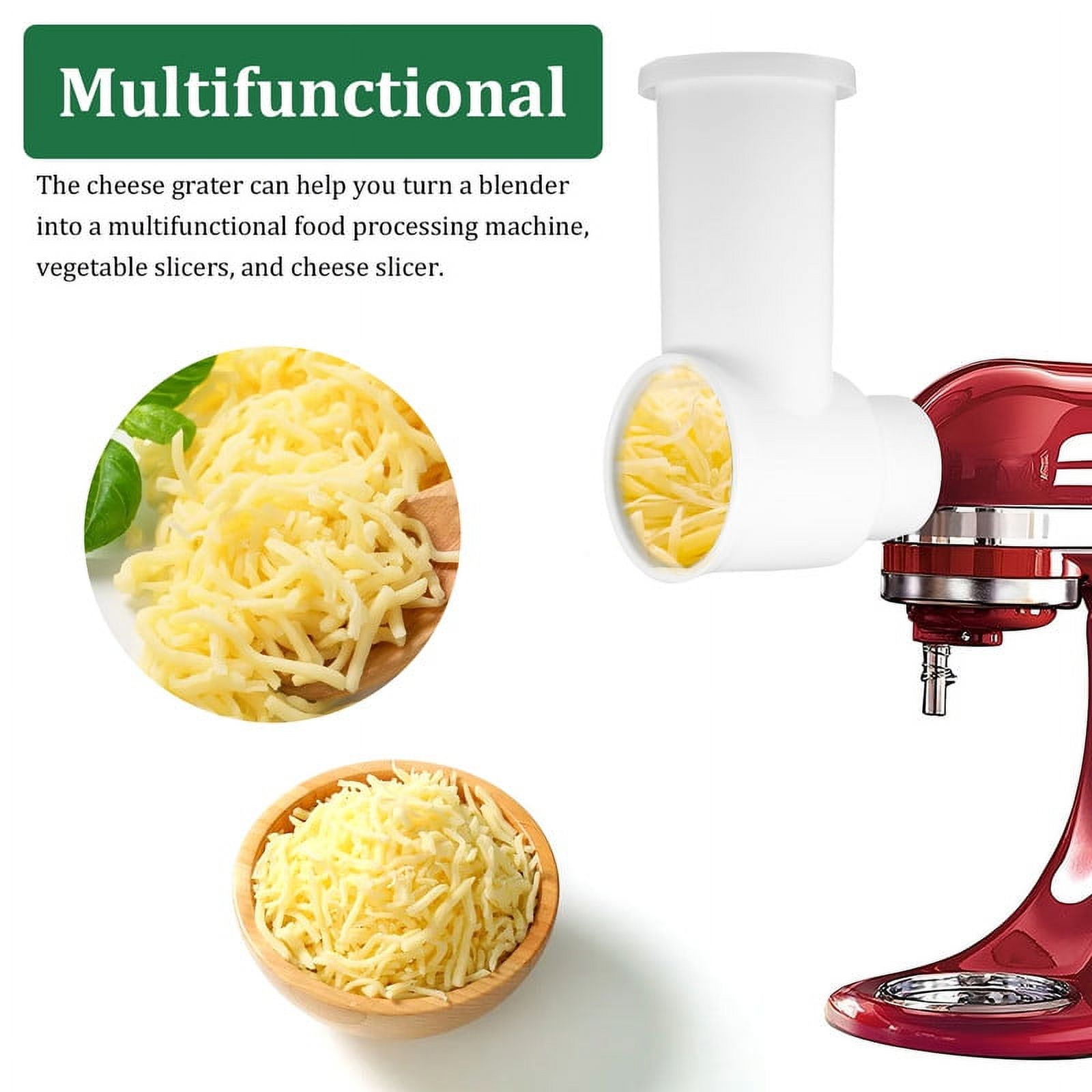 Cheese Grater for Kitchen Aid Stand Mixer Home Rotating Cheese