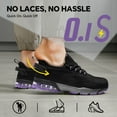 thumbnail image 5 of SPIEZ Women’s Composite Toe Safety Shoes with Air Cushion, ASTM F2412 Certified Puncture-Proof Work Sneakers, Comfortably for All-Day Wear-Black Purple Size 7, 5 of 10