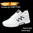 thumbnail image 6 of +2026 Men's 3.15inch Platform Height Increase Sneakers - with Cushioning Lift for, Gym, - - Wearable for Tall (Casual &) Breathable Low-Top Sneakers, 6 of 6