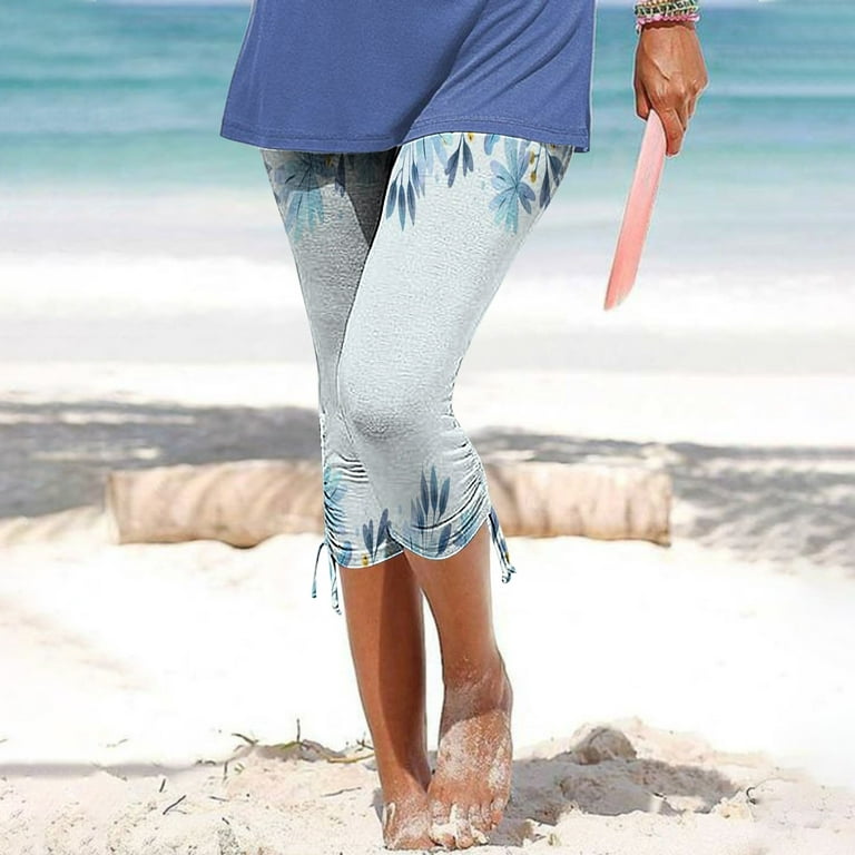 Gaecuw Capri Pants for Women Dressy Capri Leggings Slim Fit