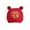Red, variant on Baby Full Moon Hat Soft Bear Ear Decor Hundred Day Red Hat Lucky Infant Hat 0-12 Months