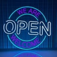 thumbnail image 2 of Handmadetneonsign We Are Open Led Sign, Welcome We Are Open Neon Sign, Wall Decor, Bar Open Light, 2 of 5