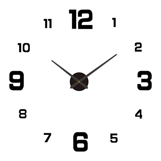 Reloj De Pared Acrílico, Movimiento Silencioso Y Preciso, Instalación De Bricolaje, Aplicable Para Varias Paredes, Reloj De Pared Acrílico 3D Con Números Flotantes