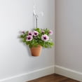 thumbnail image 2 of Gancho para cesta de flores de hierro forjado, soporte para maceta, 2 unidades, color blanco, 2 of 6