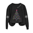thumbnail image 3 of Ichuanyi Christmas Sweatshirts for Women Christmas Graphic Long Sleeve Shirt Xmas Holiday Crewneck Pullover Tops, 3 of 5
