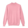thumbnail image 5 of Sweaters for Women Cozy Crew Neck Long Sleeve Pullover Tops Sweaters Y2k Soft Lightweight Knit Sweater 2025 Pink M, 5 of 5