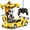 Yellow Car, variant on Rc Cars and Trucks Remote Control Cars 2In1 Transformation Robots Toy Deformation Toys RC Sports Car Vehicle Model Electric Car Orange car