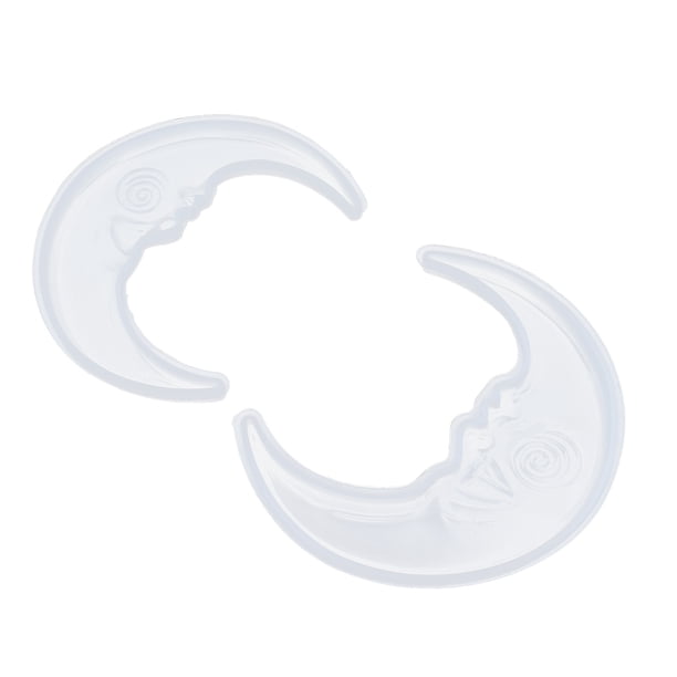 Molde de epoxi, 2 piezas de moldes de silicona, moldes de silicona de luna, resina de fundición muy versátil