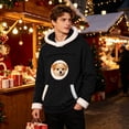 thumbnail image 5 of AURORADY Pet Pouch Hoodie for Women Oversized Fleece Sweatshirt with Zipper Cat Dog Carrier Pullover Top, 5 of 9