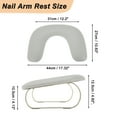 thumbnail image 5 of Unique Bargains U Shaped Manicure Hand Rest Detachable Arm Rest for Nail Tech for Salons or Home Use Gray, 5 of 8