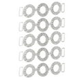 thumbnail image 3 of Rhinestone Bikini Connectors, Metal Rhinestone Bikini Connectors 3 Circle Shapes  For DIY Jewelry Making, 3 of 8