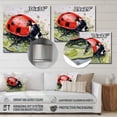thumbnail image 4 of Designart "Ladybugs in Red and Black III" Animals Metal Wall Decor, 4 of 5