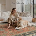 thumbnail image 4 of KUETH 2x3 Vintage Floral Area Rugs Machine Washable Rugs for Living Room, Non Slip Flat Pile Rug with Rubber Backing, Boho Rug for Entryway Bedroom Dining Room Home Office, 4 of 12