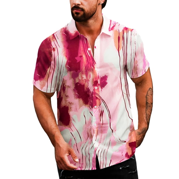 Camisa Casual Para Hombre Shendy Vendy Strech De Manga Corta