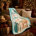 thumbnail image 3 of Choose Calm Sea Turtle Coastal Design, Cozy Friendship Quote Scene, Warm Flannel Blanket for Living Room and Reading Nook, Art Lovers Friendship Gift, Artistic Home Decor, 3 of 9