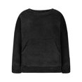 thumbnail image 6 of Timegard Winter Tops for Women Fuzzy Fleece Sweatshirts Long Sleeve Warm Comfy Drop Shoulder Pullover, 6 of 8