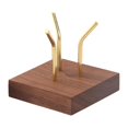 thumbnail image 2 of Soporte de exhibición Wulnut Base cuadrada Coleccionables Estante de Pedestal de latón para joyería Tienda Minerales CUTICAT soporte de bola de cristal, 2 of 8