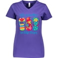 thumbnail image 3 of Inktastic Life is Better Flip Flops Women's V-Neck T-Shirt, 3 of 5