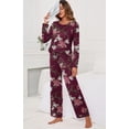 thumbnail image 2 of Pyjama à Manches Longues pour Femmes Col Rond Doux, 2 of 5