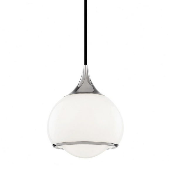 -1-Light Small Pendant in Style-6.75 inches Wide By 8.25 inches High-Polished Nickel Finish Bailey Street Home 735-Bel-3321915