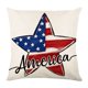 thumbnail image 2 of Fundas de Cojín Del 4 de Julio con Bandera y Estrellas. Fundas de Cojín Patrióticas para Decorar El Sofá, El Dormitorio o Cualquier Espacio Del Hogar En El 4 de Julio., 2 of 6