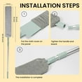 thumbnail image 3 of Saker Plus Flat Duster, Retractable Gap Dust Cleaning Artifact - Extendable Flat Duster for Under Appliances & Cleaning, with Bendable Microfiber Head, Reusable Washable Tool for Hard-to-Reach Areas, 3 of 8