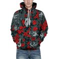 thumbnail image 3 of Chaos World Sudadera con capucha para hombre de manga larga con estampado gráfico divertido en 3D, talla L, 3 of 5