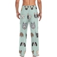 thumbnail image 4 of FREEAMG Dog Cotton Pajama Pant for Men, Super Soft Lightweight Lounge Pajama Bottoms Drawstring Sleepwear Pant with 2 Pockets, 4 of 7