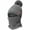 Gray, variant on Deago Womens Winter Knitted Balaclava Pompom Beanie Hat Scarf Set Fleece Lined Thick Warm Skull Cap Cycling Ski Mask (Gray)