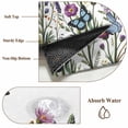 thumbnail image 6 of Area Rug for Living Room, Purple Flowers Non-Slip Indoor Large Carpet for Bedroom/Dining Room, Spring Butterflies Lavender Daisy Botanical Washable Low-Profile Rectangle Floor Runner Rugs - 4 x 6 Ft, 6 of 7