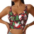 thumbnail image 1 of Balery Merry Christmas1 Sujetadores deportivos con espalda cruzada para mujer, acolchados, sin costuras, de alto impacto, ideales para yoga, gimnasio, entrenamiento y fitness.-X-Large, 1 of 8
