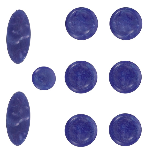 KALLORY 9Ud Saxophone Button Buckles De Plástico Azul Accesorios Duraderos Y Portátiles Para Saxofón