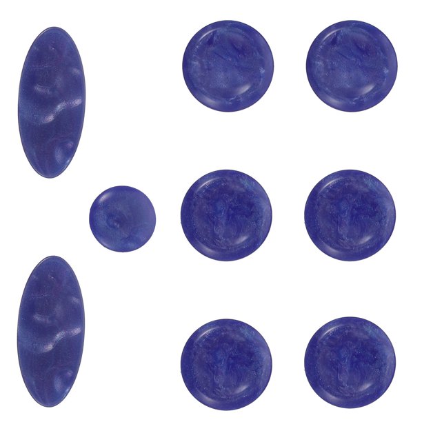 KALLORY 9Ud Saxophone Button Buckles De Plástico Azul Accesorios Duraderos Y Portátiles Para Saxofón