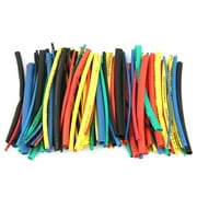 100 piezas de tubo termorretrctil con aislamiento de cable, verde, azul, amarillo, rojo, negro para proteccin de aislamiento del ncleo de alambre, juntas de soldadura, inductores